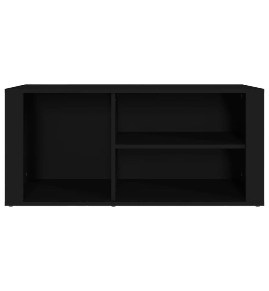 Schuhregal Schwarz 100x35x45 cm Holzwerkstoff