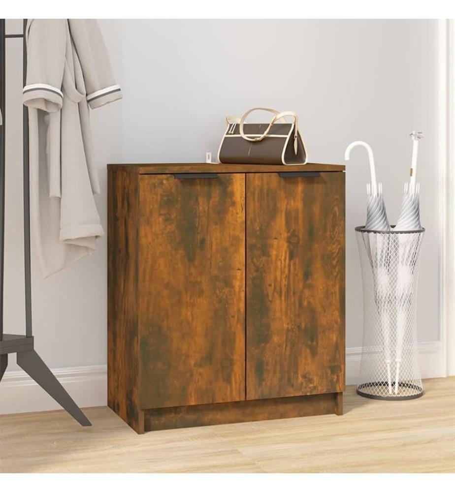 Schuhschrank Räuchereiche 59x35x70 cm Holzwerkstoff
