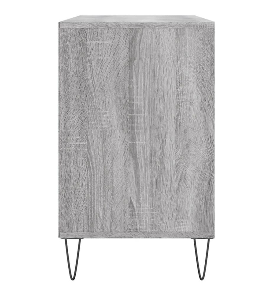 Schuhregal Grau Sonoma 102x36x60 cm Holzwerkstoff