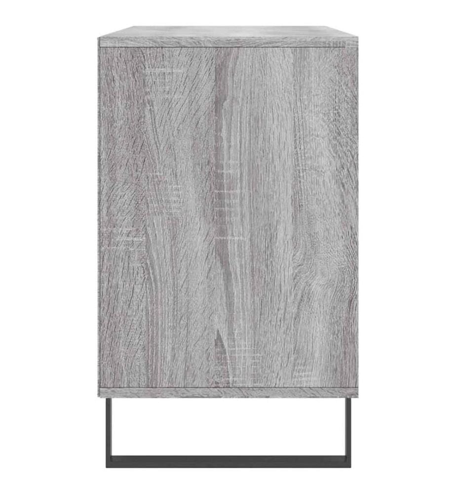 Schuhregal Grau Sonoma 102x36x60 cm Holzwerkstoff