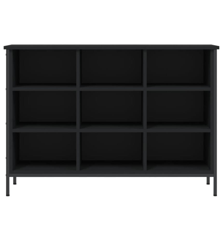 Schuhregal Schwarz 100x35x70 cm Holzwerkstoff