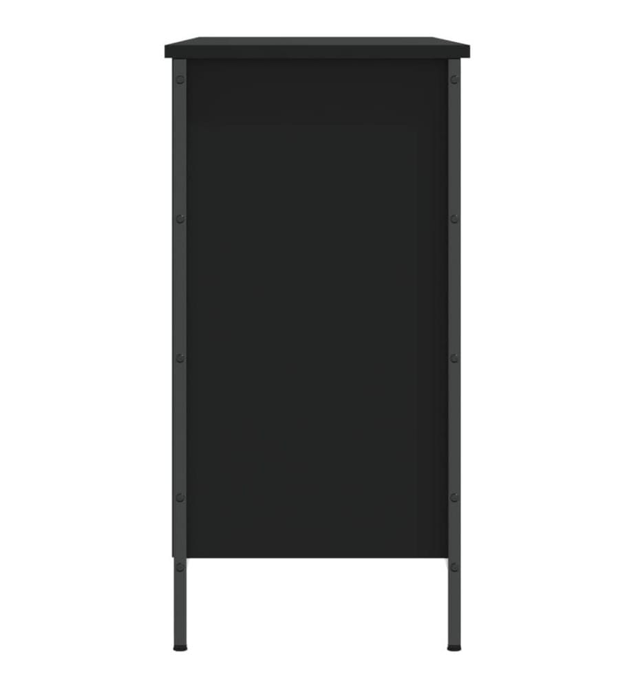 Schuhregal Schwarz 100x35x70 cm Holzwerkstoff