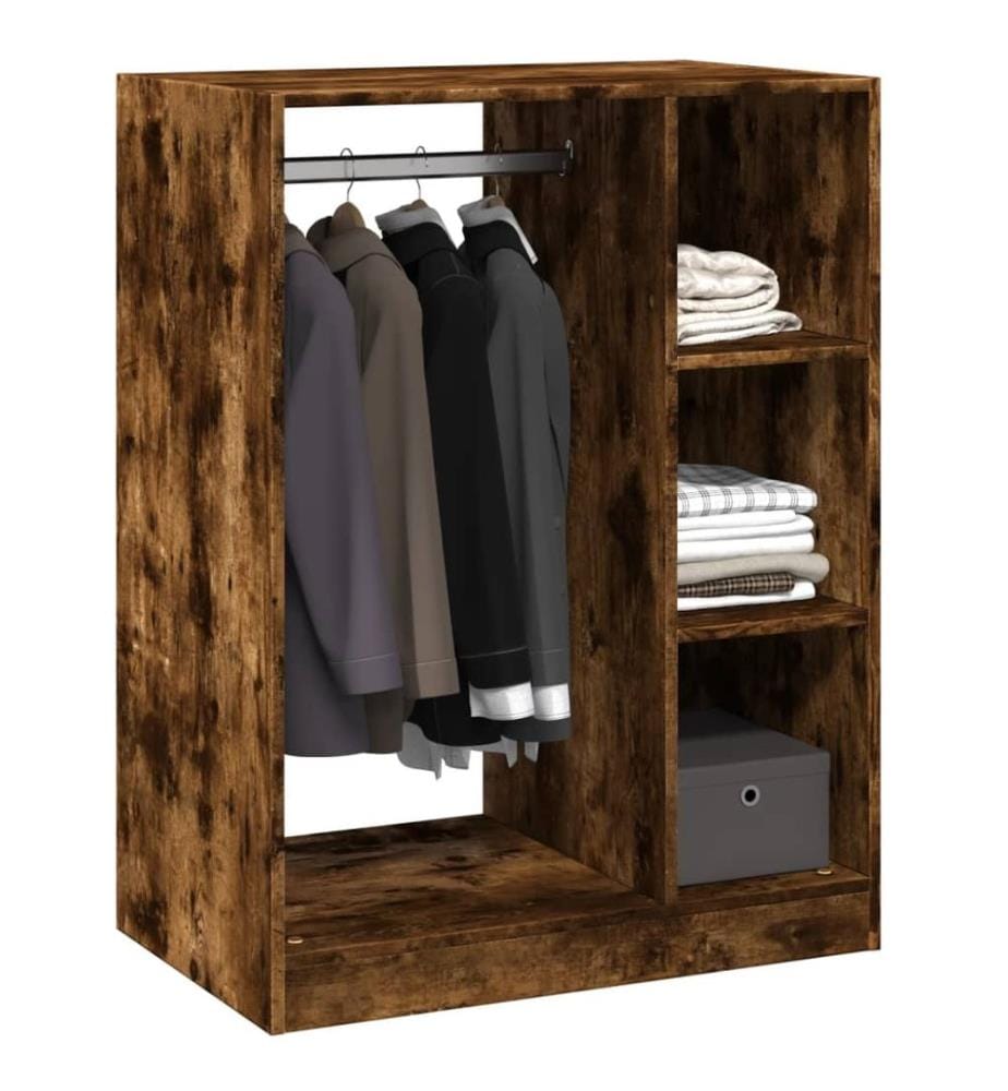 Kleiderschrank Räuchereiche 77x48x102 cm Holzwerkstoff