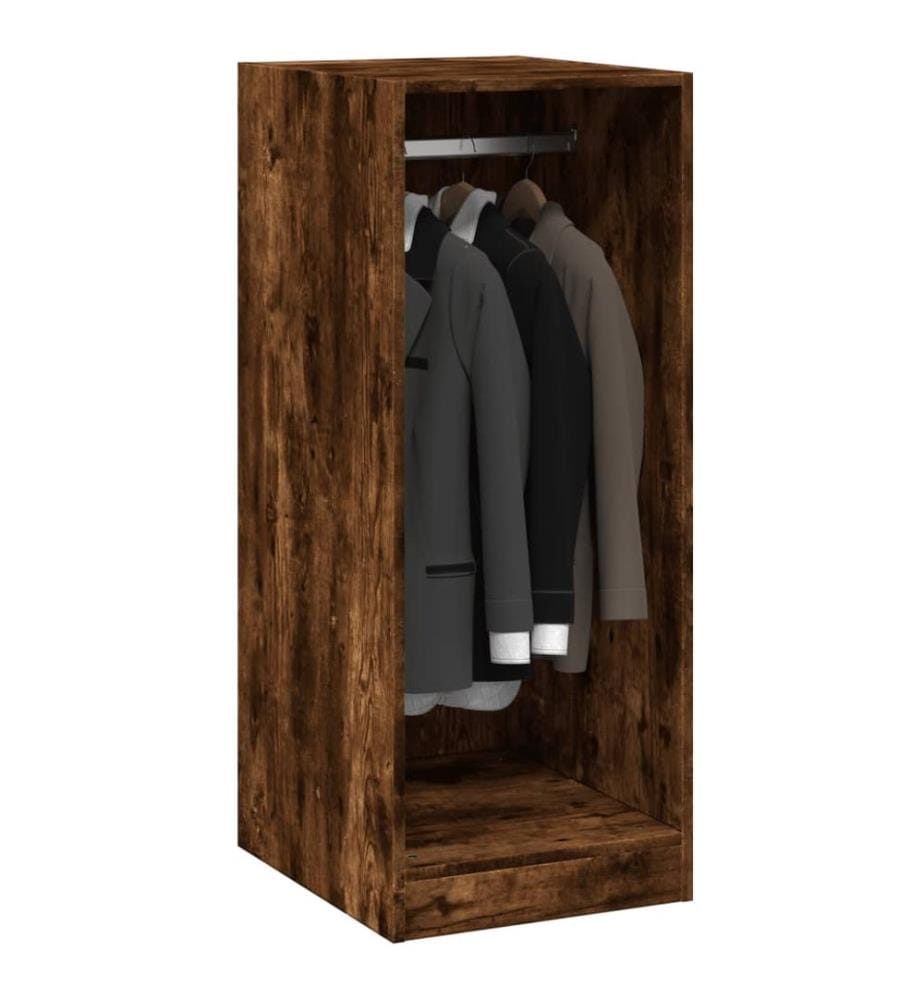 Kleiderschrank Räuchereiche 48x41x102 cm Holzwerkstoff