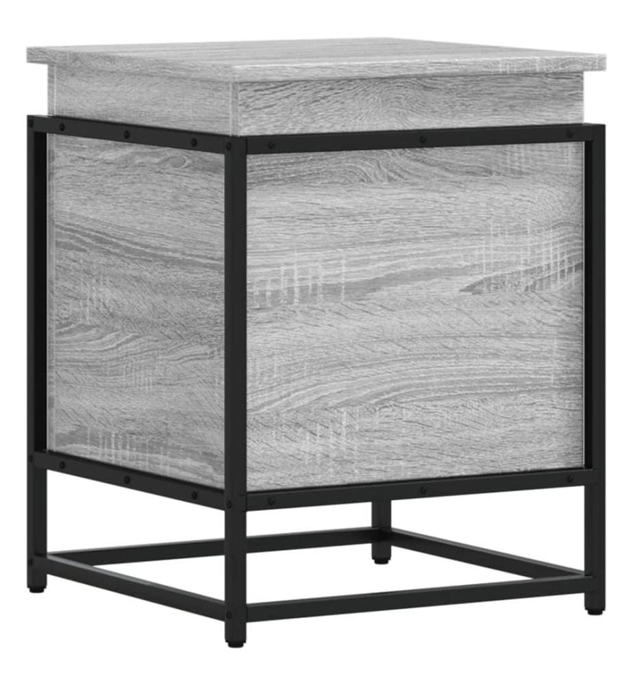 Aufbewahrungsbox mit Deckel Grau Sonoma 40x40x51,5 cm