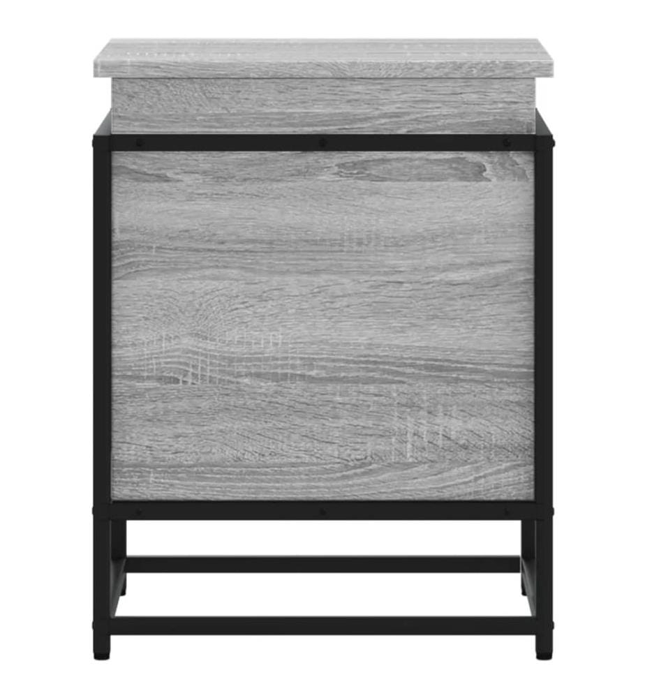 Aufbewahrungsbox mit Deckel Grau Sonoma 40x40x51,5 cm