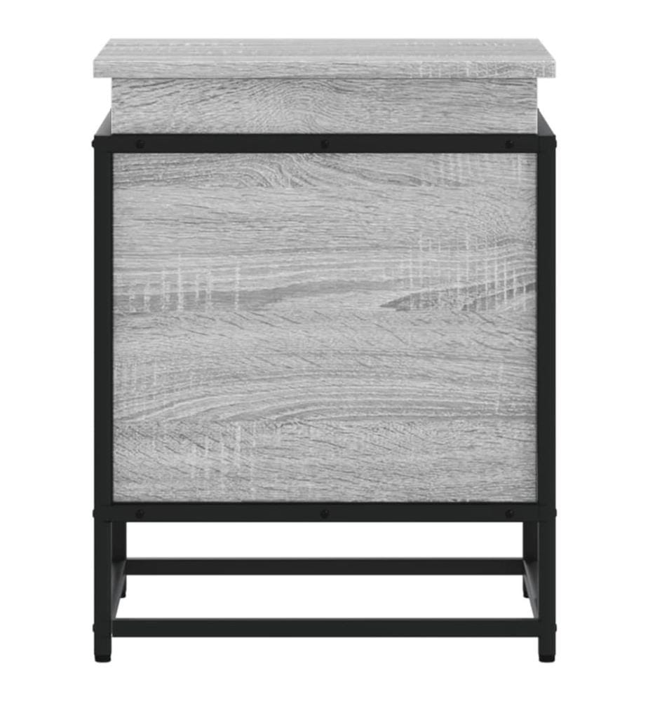 Aufbewahrungsbox mit Deckel Grau Sonoma 40x40x51,5 cm