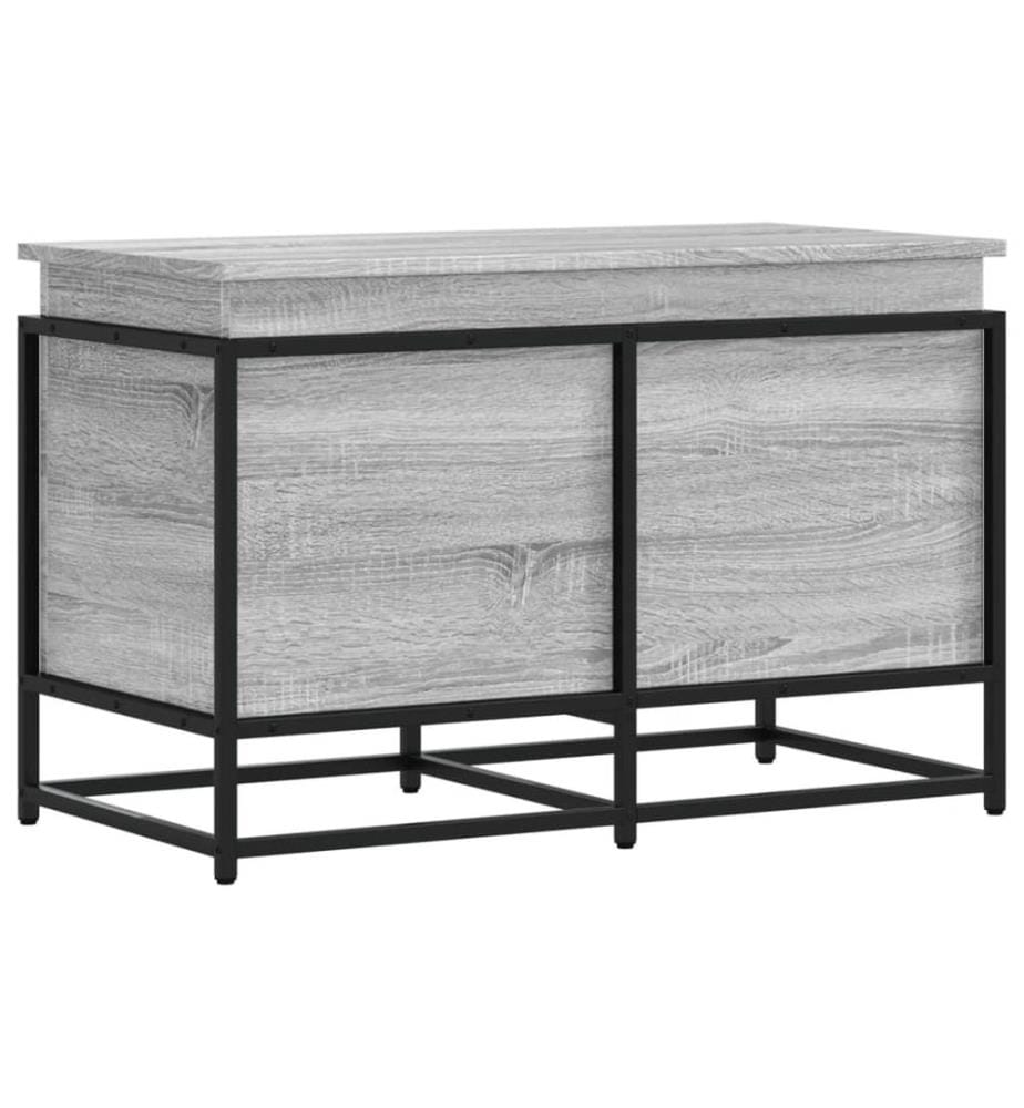 Aufbewahrungsbox mit Deckel Grau Sonoma 80x40x51,5 cm