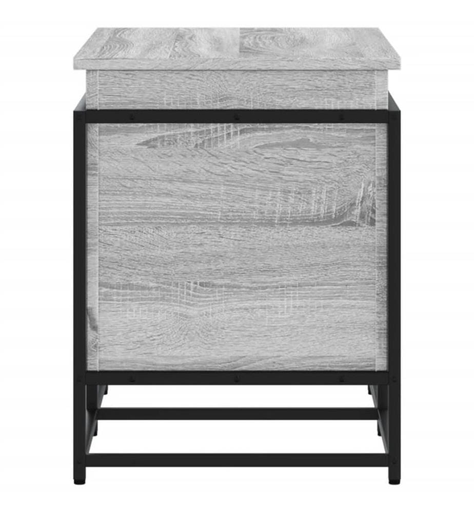 Aufbewahrungsbox mit Deckel Grau Sonoma 80x40x51,5 cm