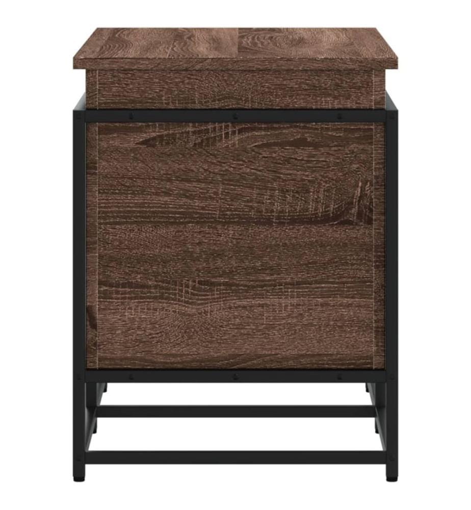 Aufbewahrungsbox mit Deckel Eichen-Optik 80x40x51,5 cm