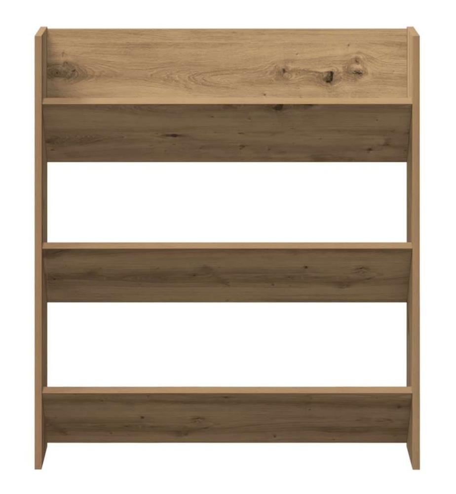 Wand-Schuhregal Artisan-Eiche 80x18x90 cm Holzwerkstoff