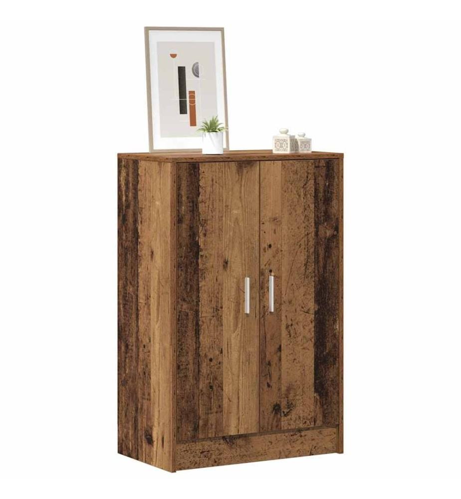 Schuhschrank Altholz-Optik 60x35x92 cm Holzwerkstoff