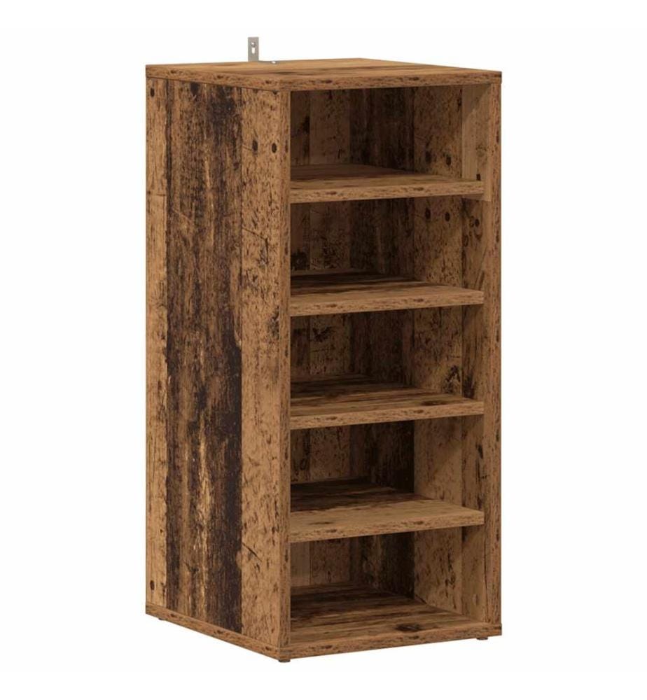 Schuhschrank Altholz-Optik 32x35x70 cm Holzwerkstoff