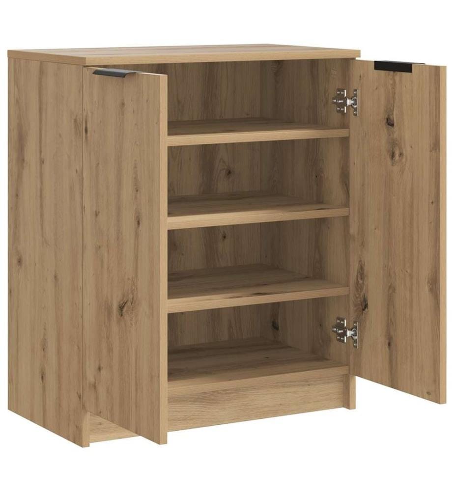 Schuhschrank Artisan-Eiche 59x35x70 cm Holzwerkstoff