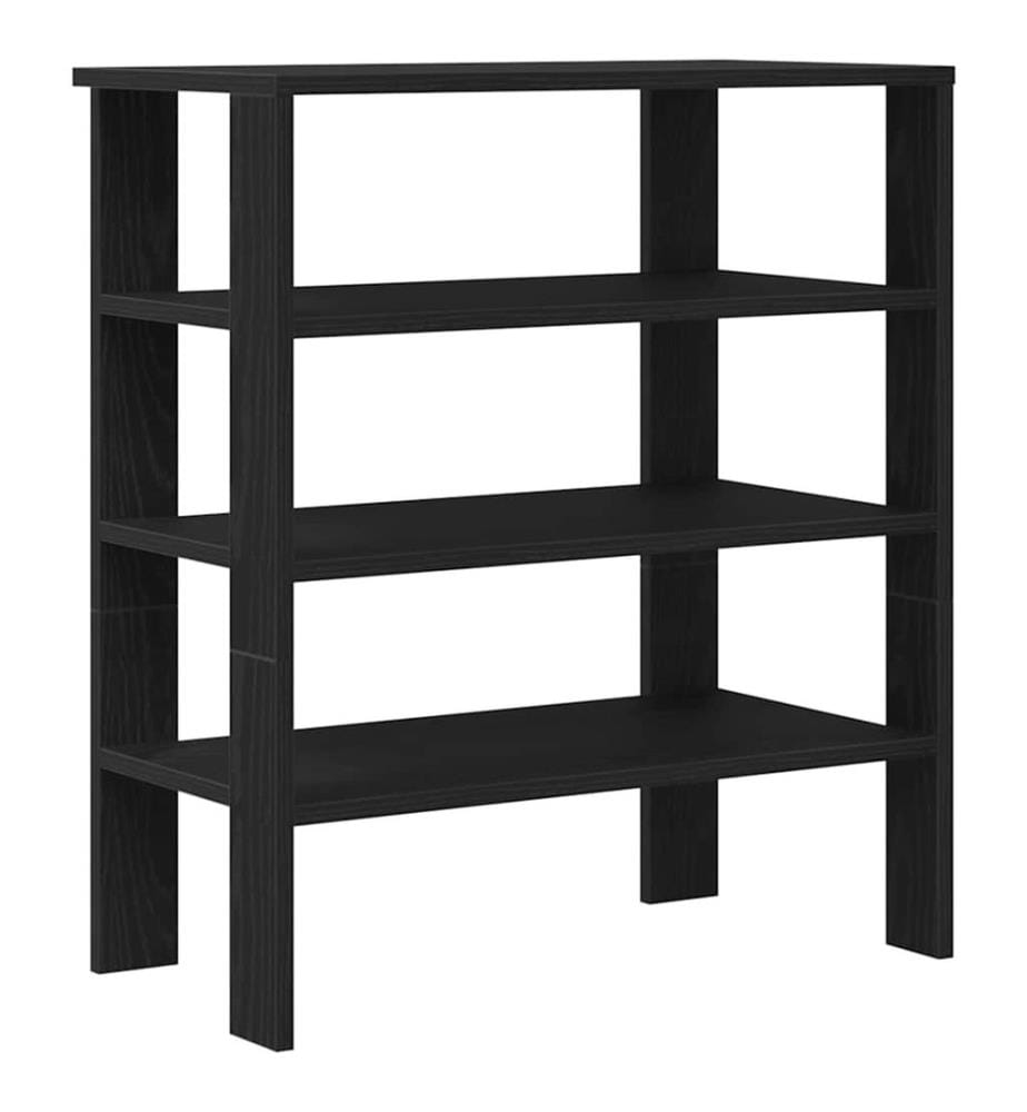 Schuhregal Schwarz 61x32x70 cm Holzwerkstoff
