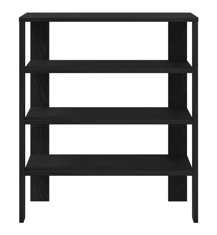 Schuhregal Schwarz 61x32x70 cm Holzwerkstoff