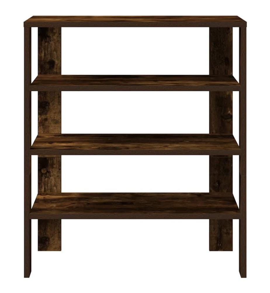 Schuhregal Räuchereiche 61x32x70 cm Holzwerkstoff