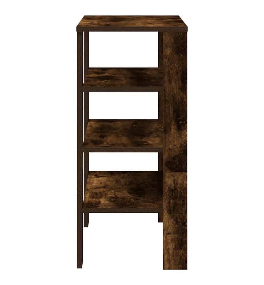 Schuhregal Räuchereiche 61x32x70 cm Holzwerkstoff