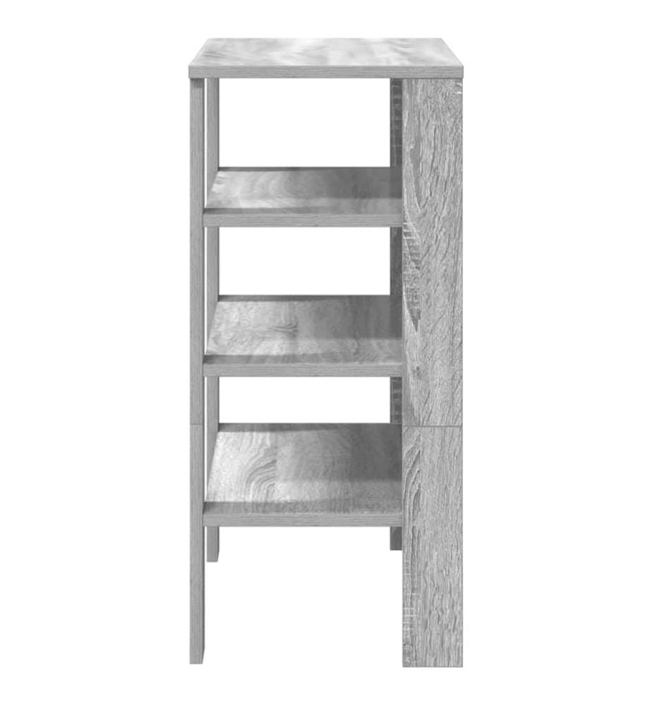Schuhregal Grau Sonoma 61x32x70 cm Holzwerkstoff