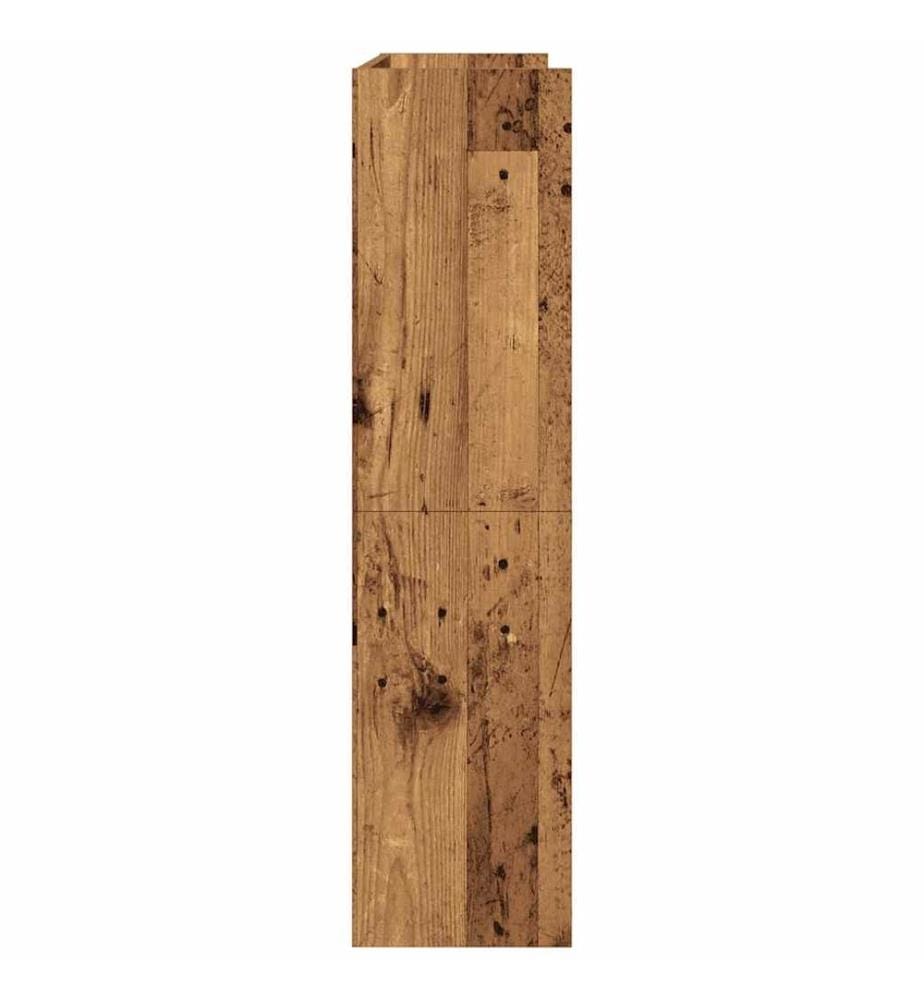 Schuhregal Altholz-Optik 80x25x100 cm Holzwerkstoff