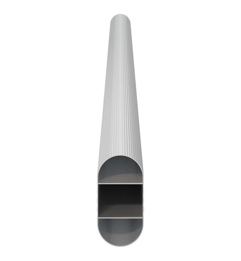 Kleiderstange 12 pcs Silber 764 x 15 x 29 mm Aluminiumlegierung
