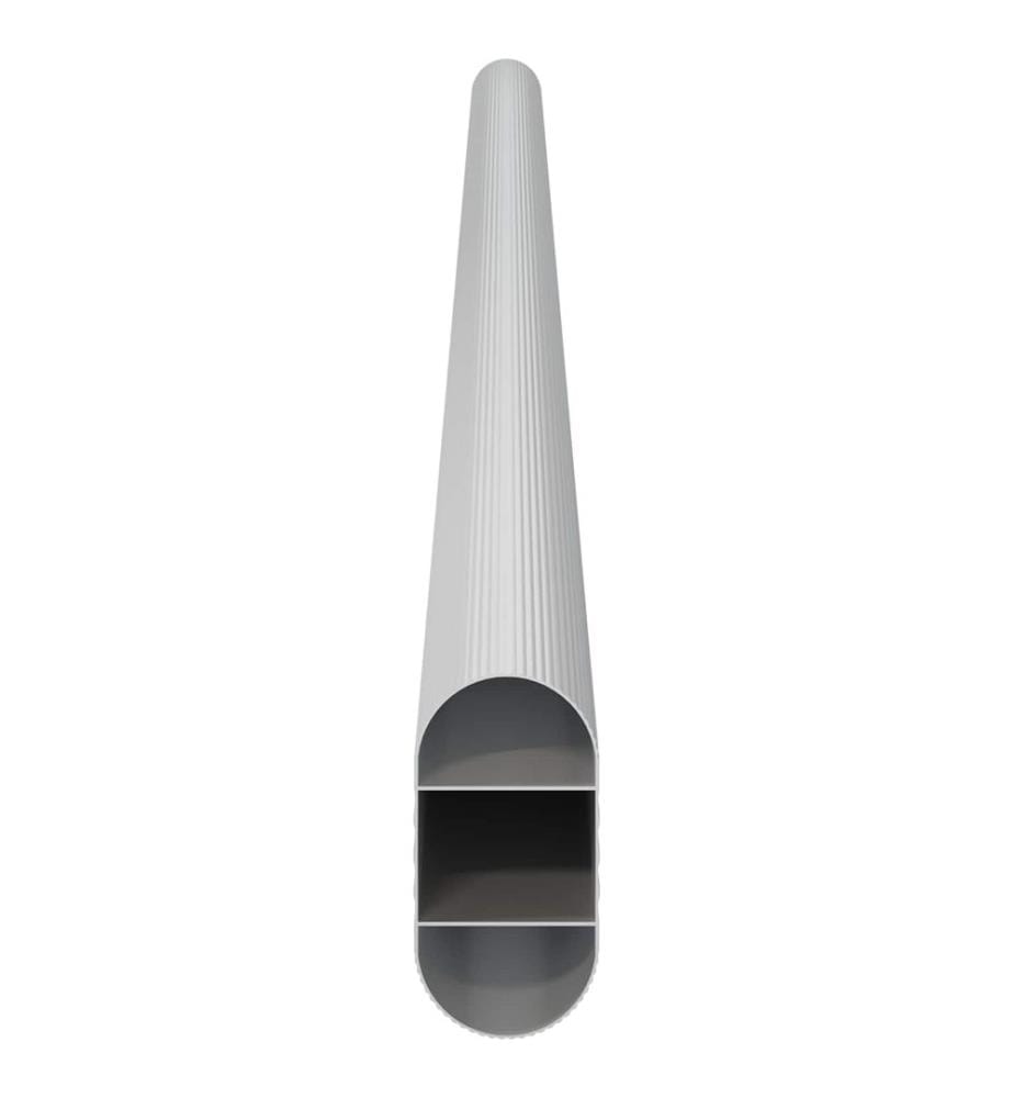 Kleiderstange 12 pcs Silber 764 x 15 x 29 mm Aluminiumlegierung