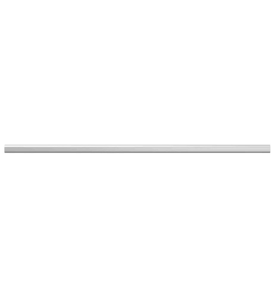 Kleiderstange 2 pcs Silber 764 x 15 x 29 mm Aluminiumlegierung
