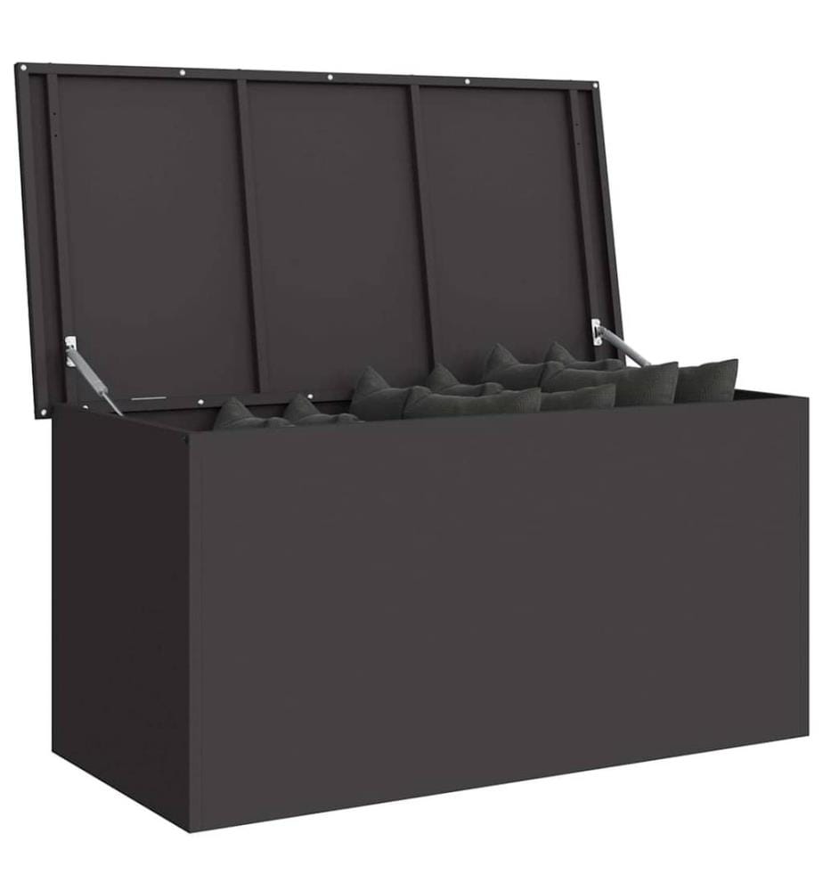 Boîte de Rangement Extérieure Noir 100 x 50,5 x 50 cm Acier