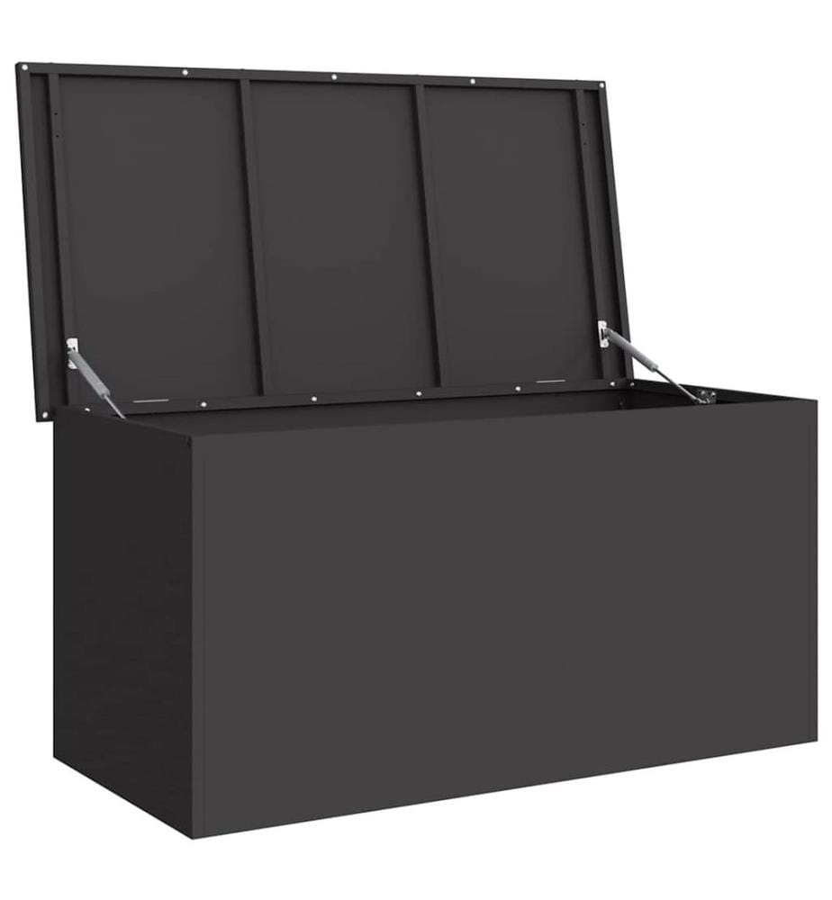 Boîte de Rangement Extérieure Noir 100 x 50,5 x 50 cm Acier