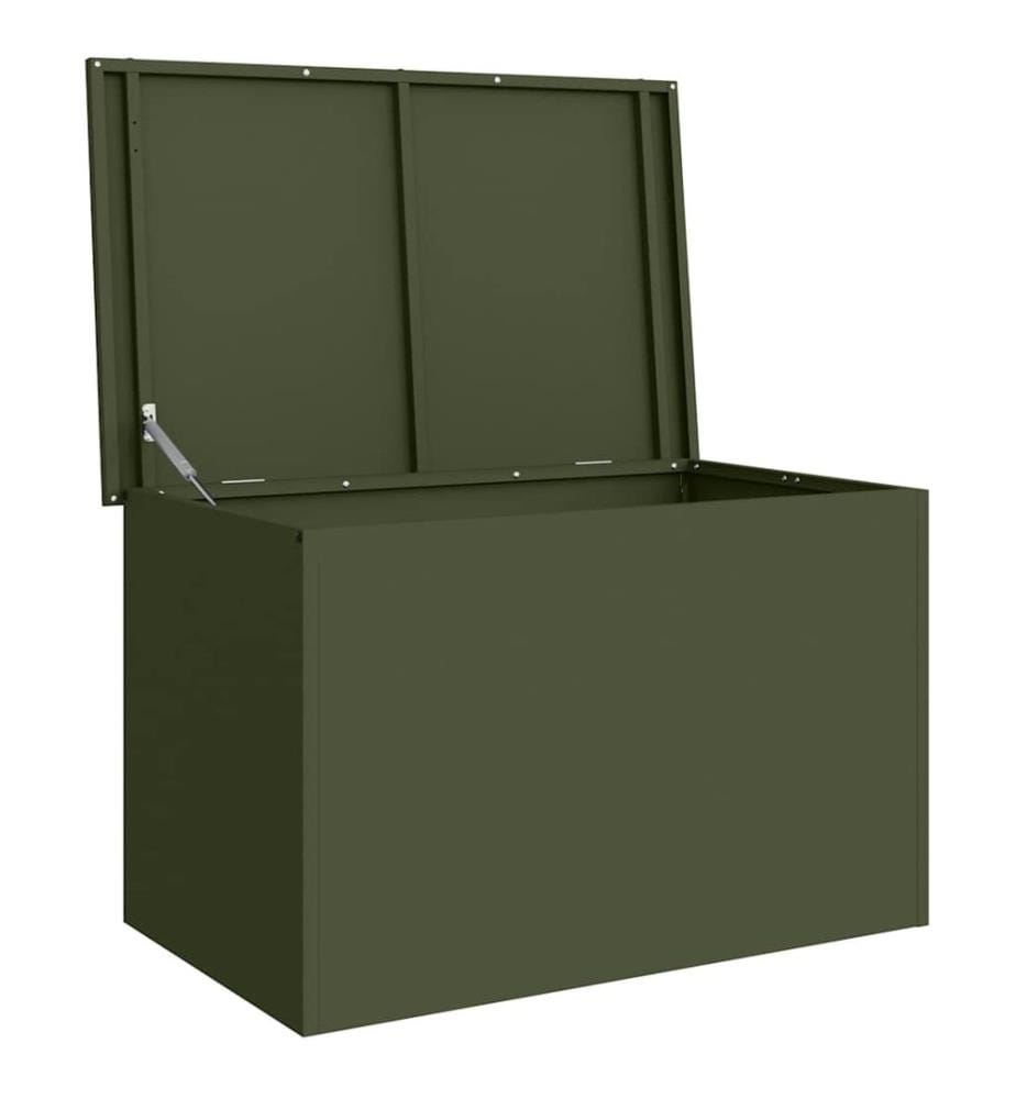 Boîte de Rangement Extérieure Vert olive 80 x 50,5 x 50 cm