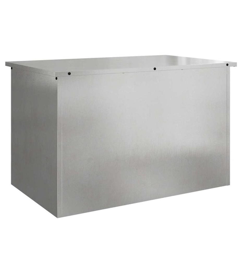 Boîte de Rangement Extérieure Argent 80 x 50,5 x 50 cm Acier