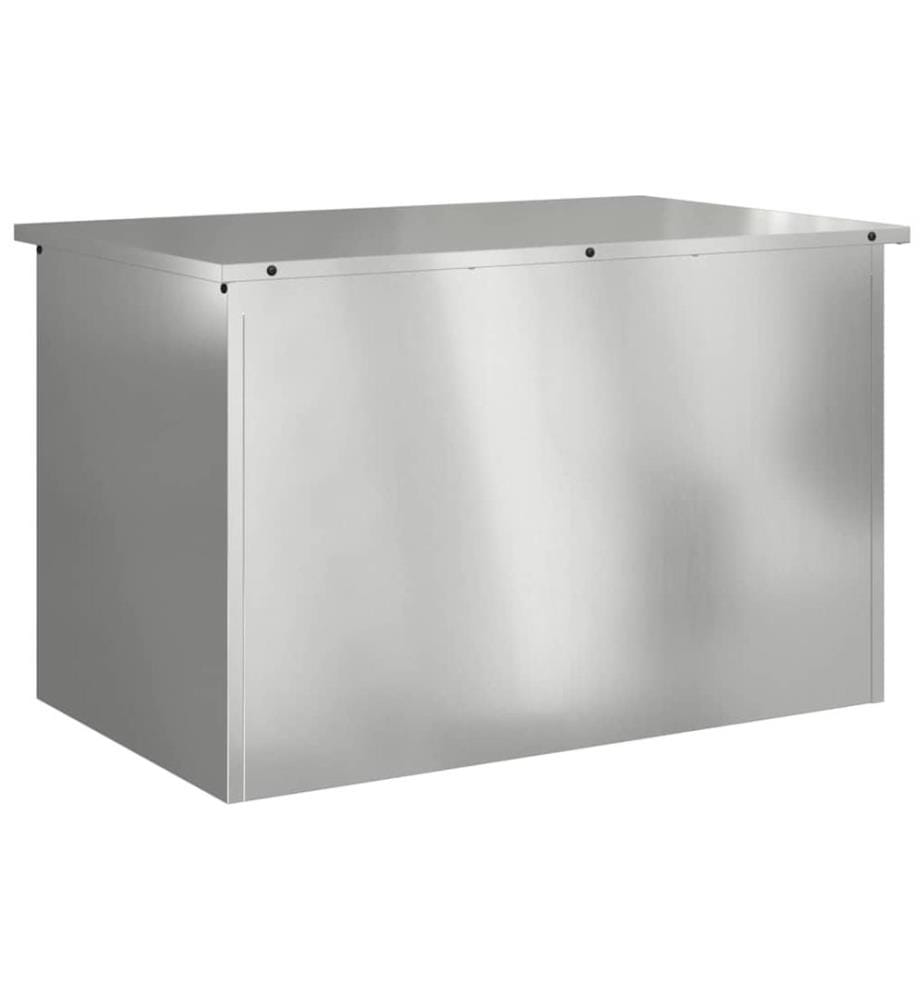 Boîte de Rangement Extérieure Argent 80 x 50,5 x 50 cm Acier