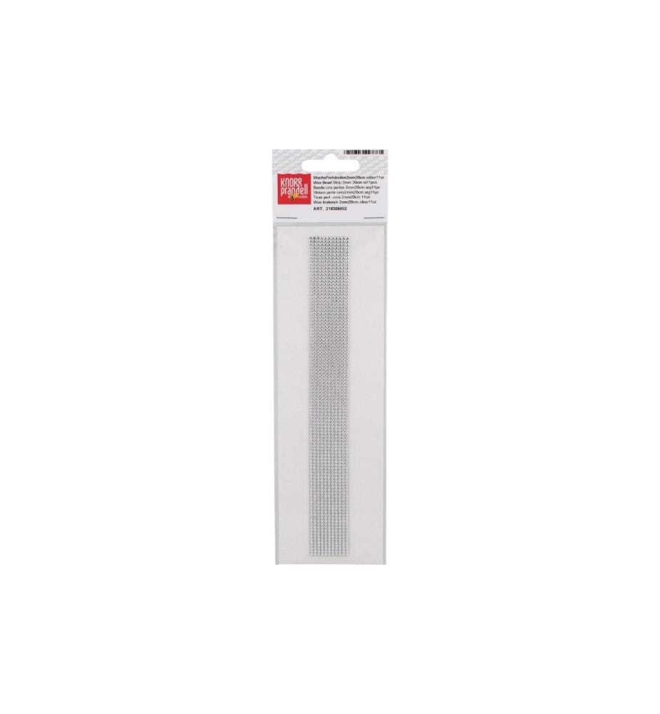 KNORR PRANDELL - Cire décorative 2 mm Rayures de perles argentées