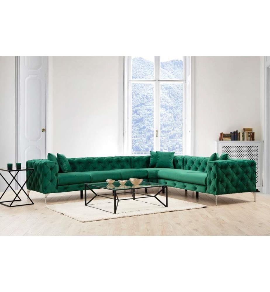 Ecksofa „Como“ – Grün