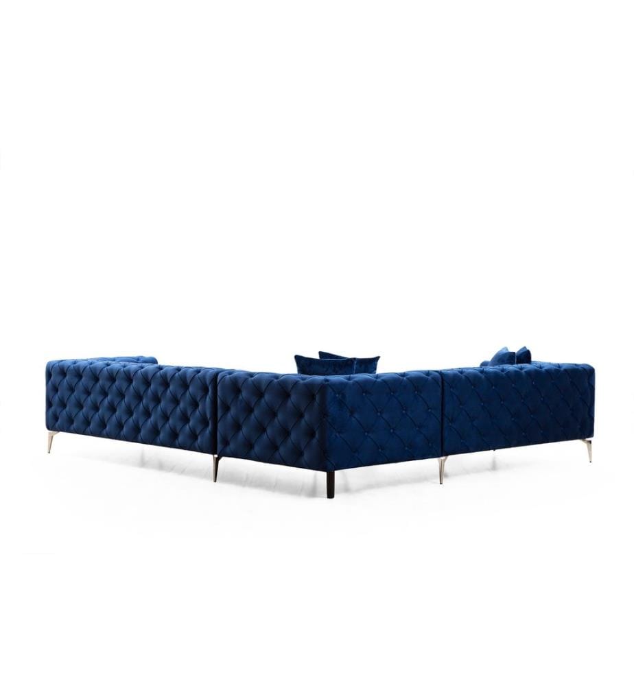 Ecksofa „Como“ – Marineblau
