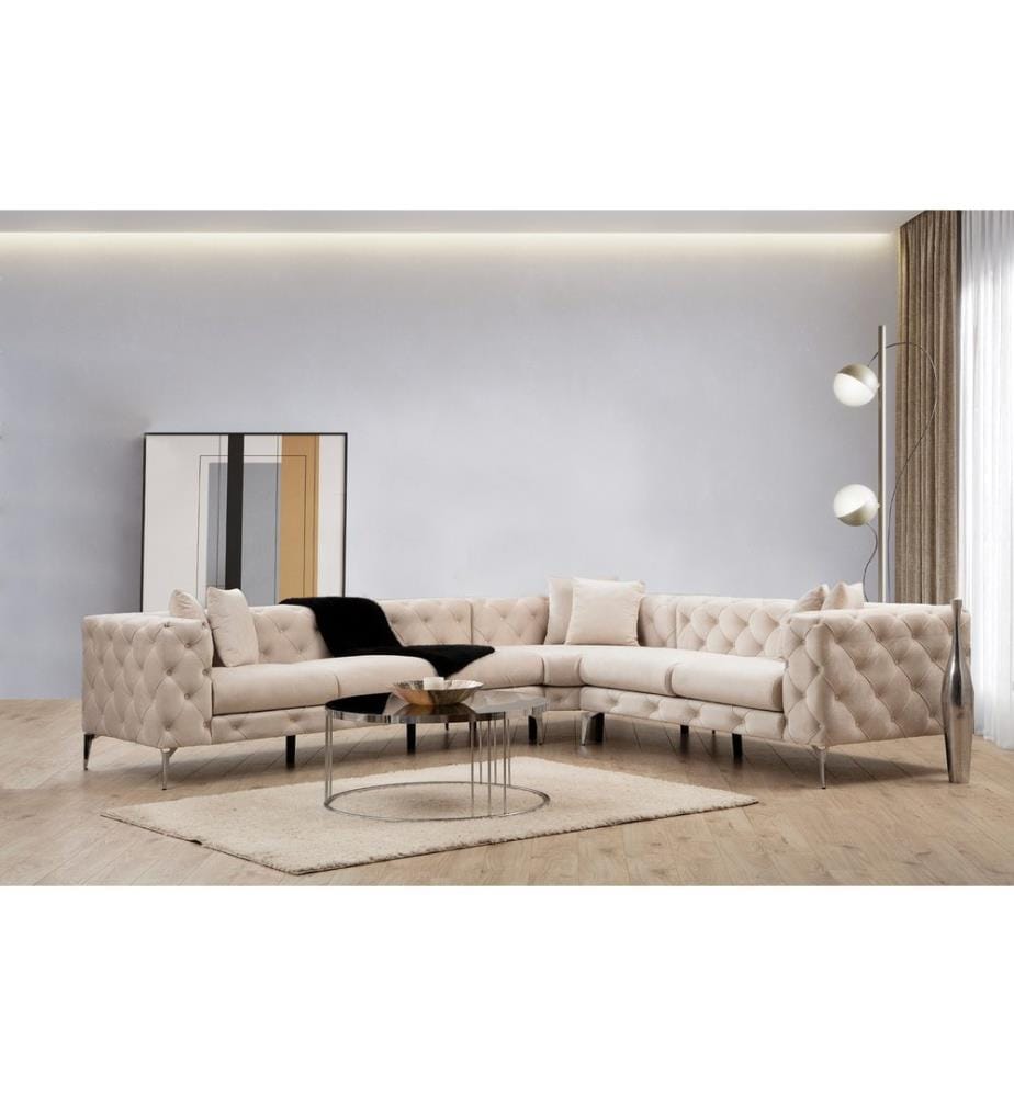 Ecksofa „Como“ – Ecru