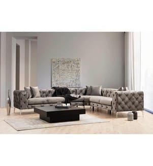 Ecksofa „Como“ – Anthrazit