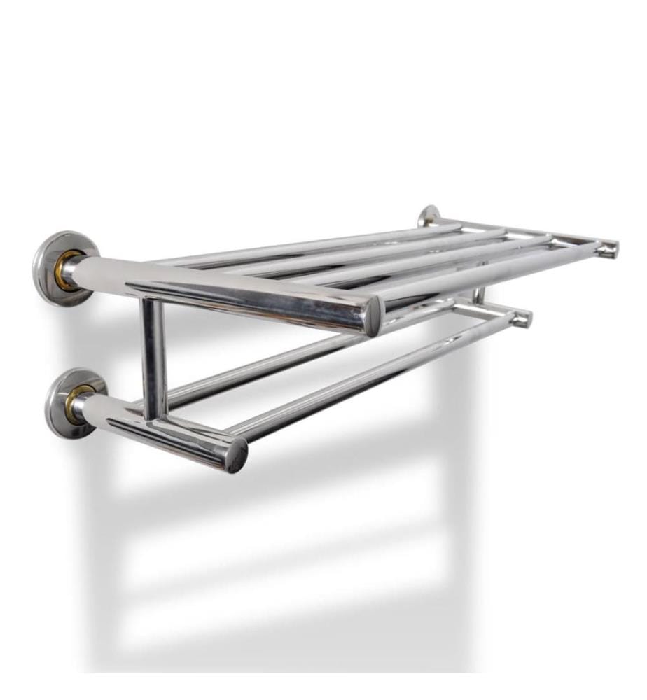 Porte serviettes double - Barre Fixe 6 tubes