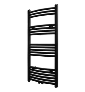 Handtuchheizkörper Warmwasser Gebogen Schwarz 500x1160 mm