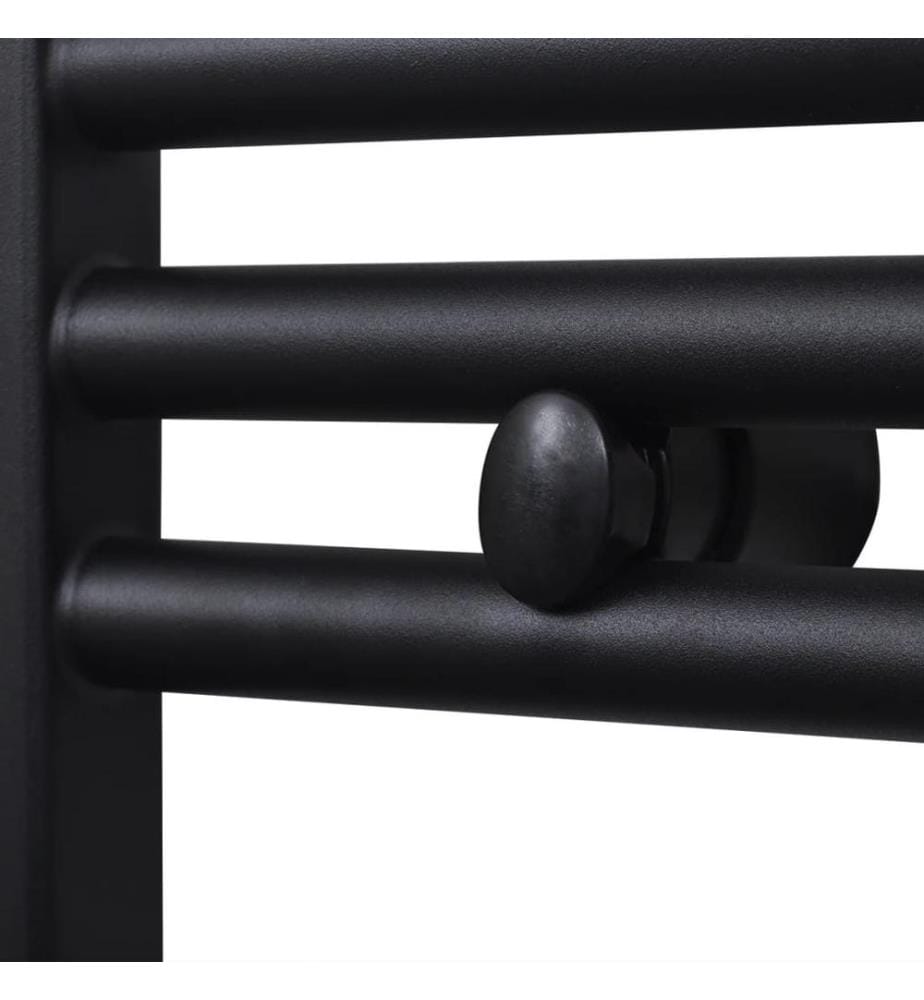 Handtuchheizkörper Warmwasser Gebogen Schwarz 500x1160 mm