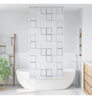 Duschrollo 120x240 cm Quadratmuster