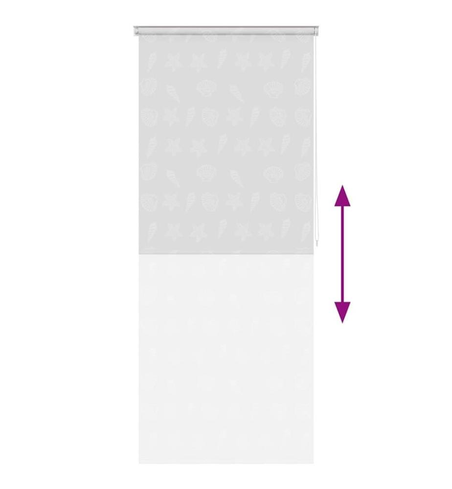 Duschrollo 80x240 cm Seesternmuster