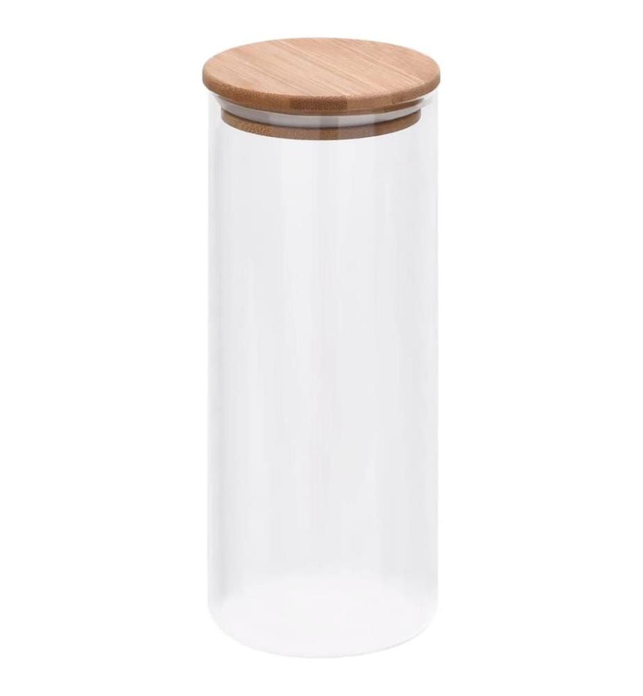 Vorratsgläser mit Bambusdeckel 6 Stk. 1000 ml