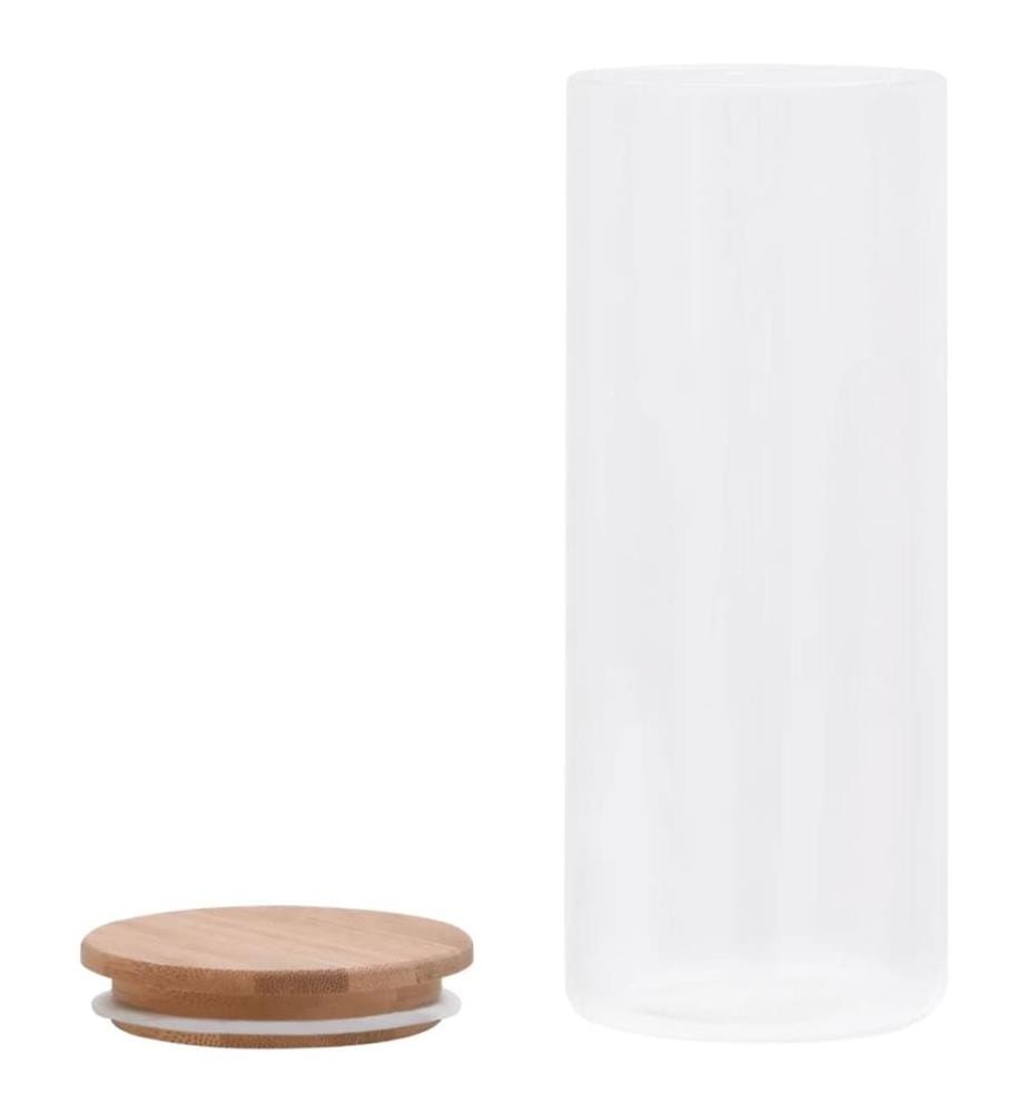 Vorratsgläser mit Bambusdeckel 6 Stk. 1000 ml