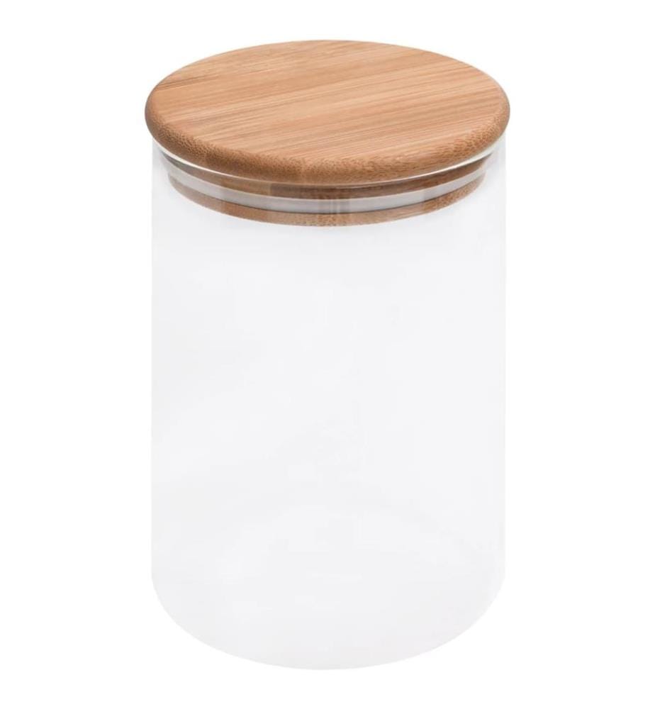 Vorratsgläser mit Bambusdeckel 4 Stk. 800 ml