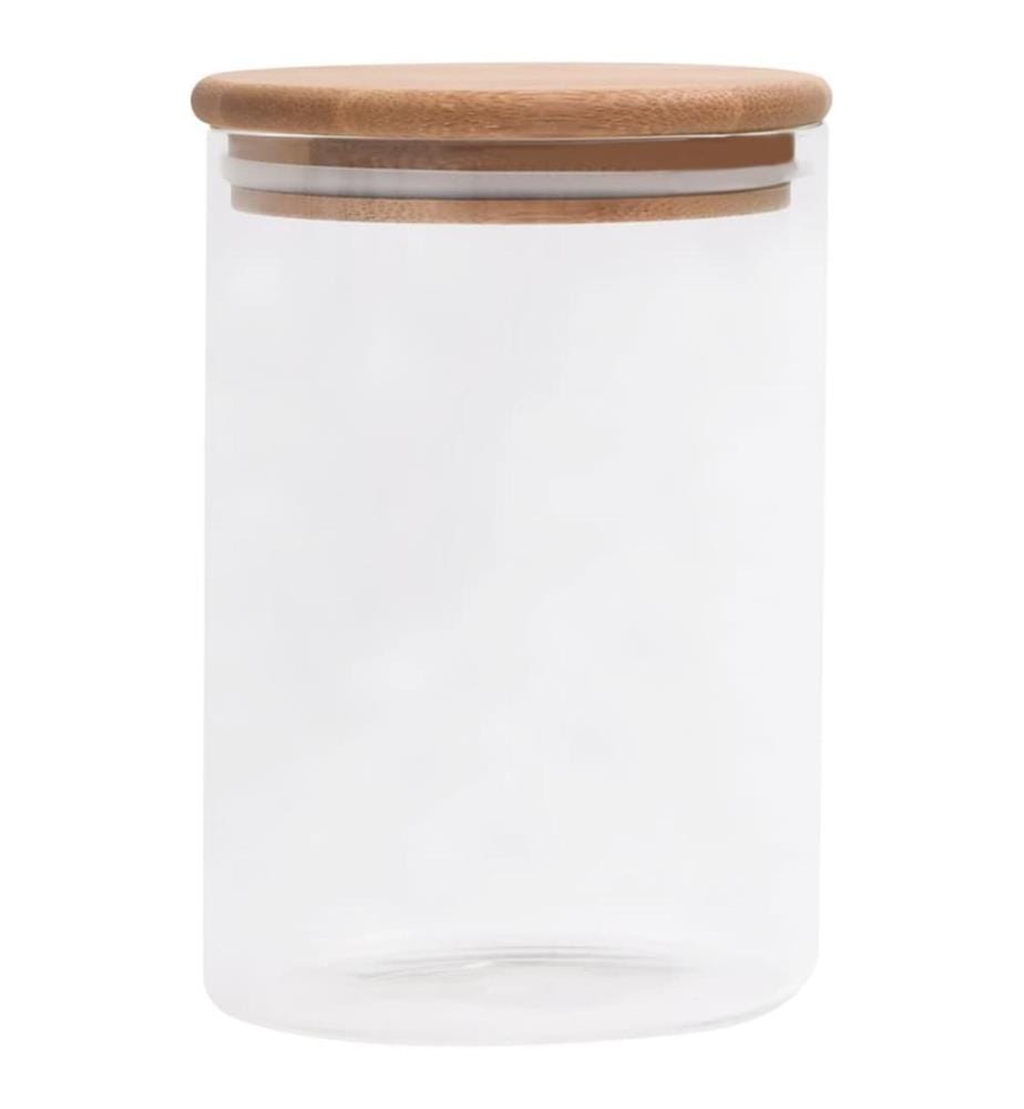 Vorratsgläser mit Bambusdeckel 4 Stk. 800 ml