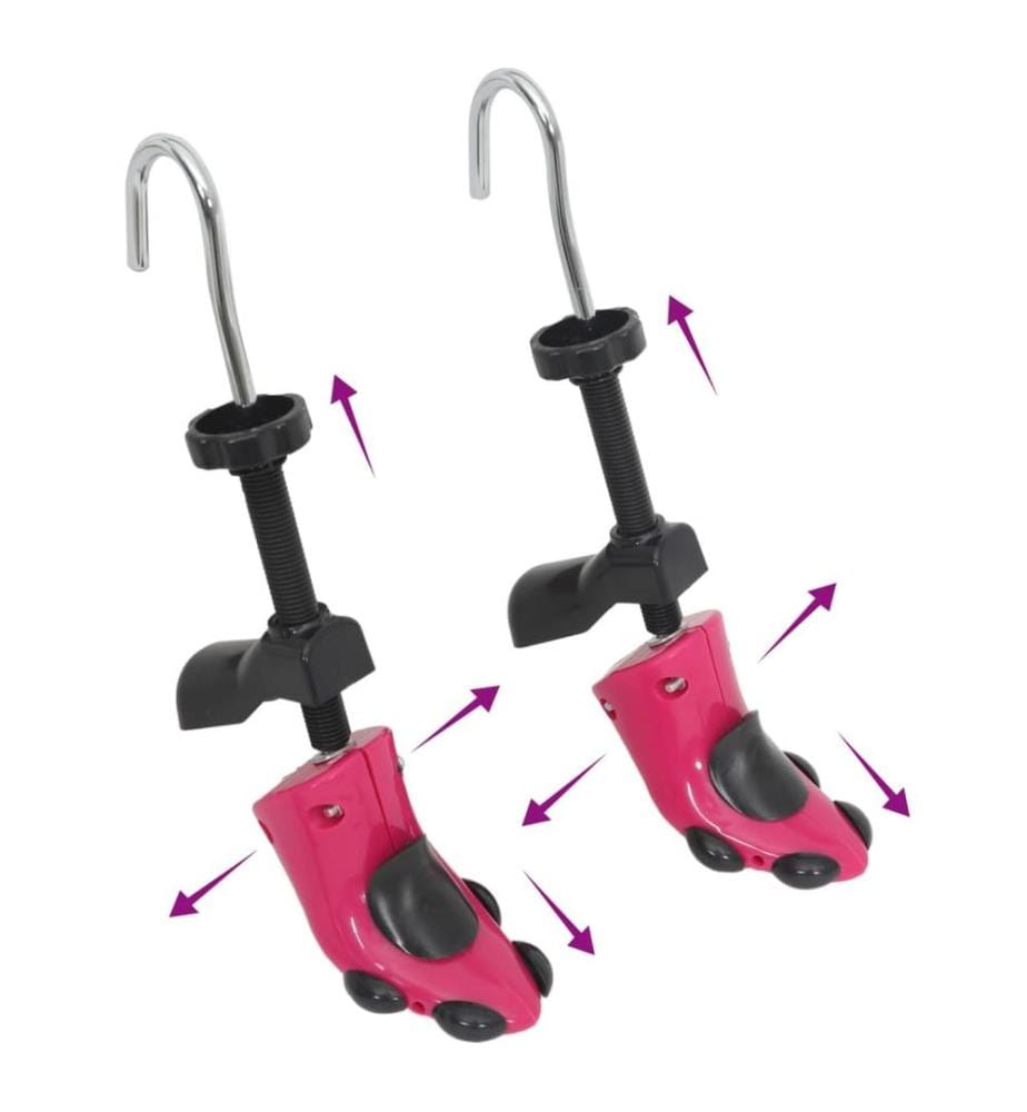 Schuhspanner mit Schuhanzieher Rosa EU 34-40 Kunststoff