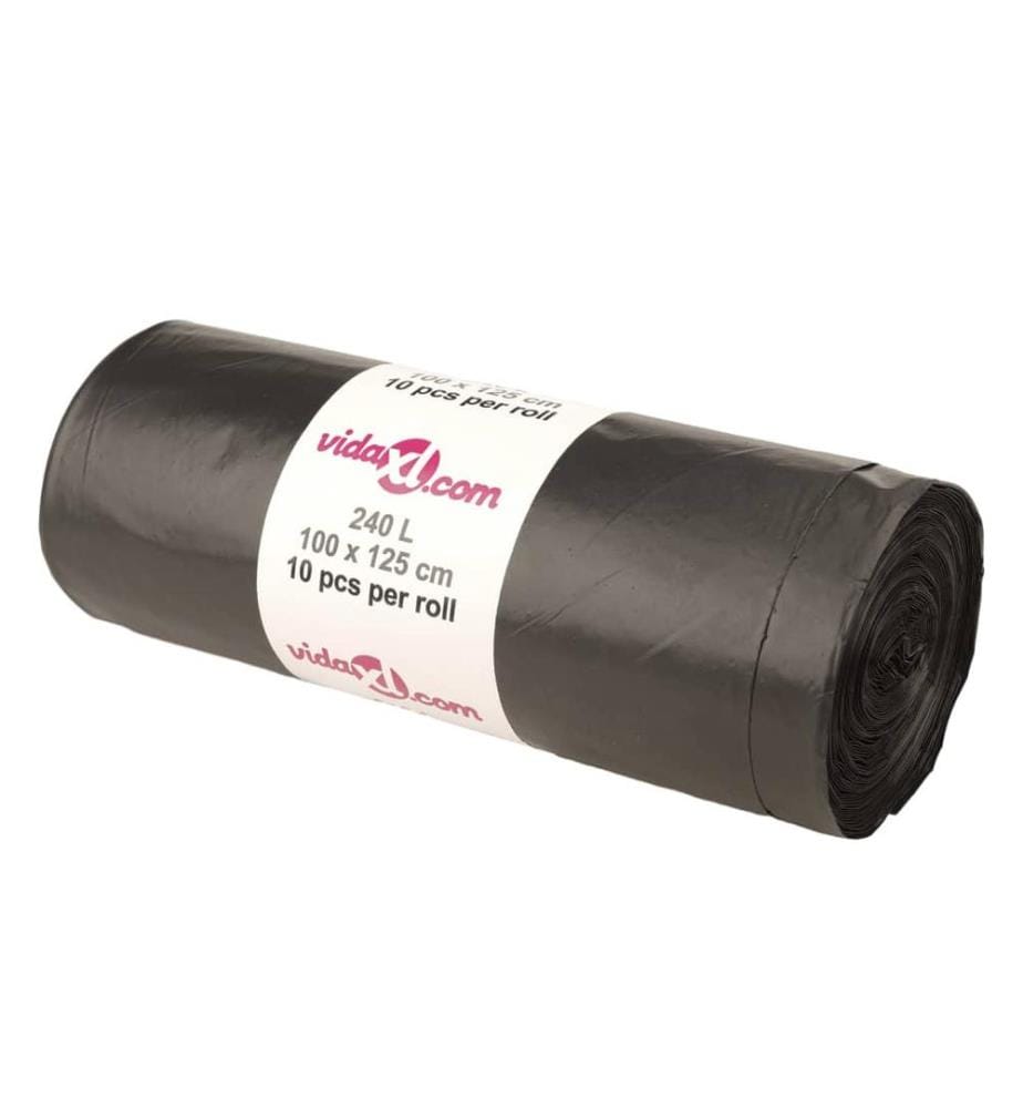 Sacs poubelles 150 pcs noir 240 L