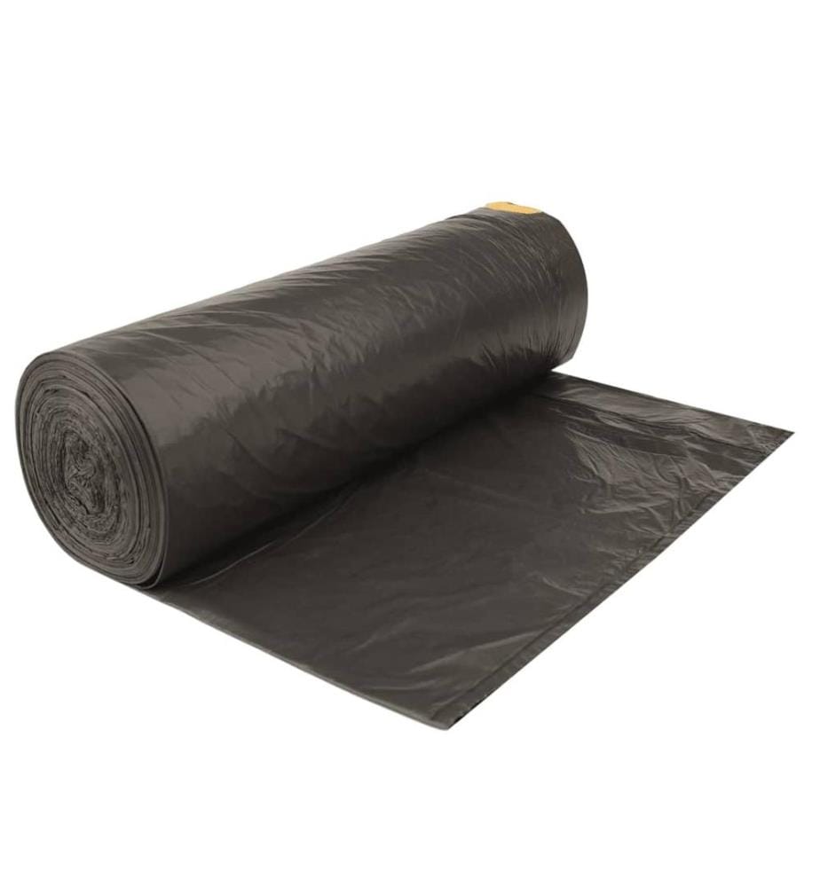 Müllsäcke mit Zugband 250 Stk. Schwarz 120 L