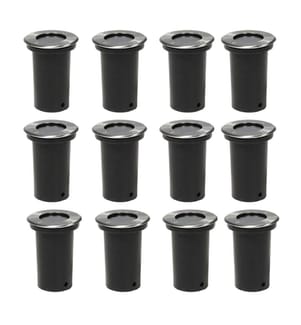 Lampes au sol d'extérieur 12 pcs rond
